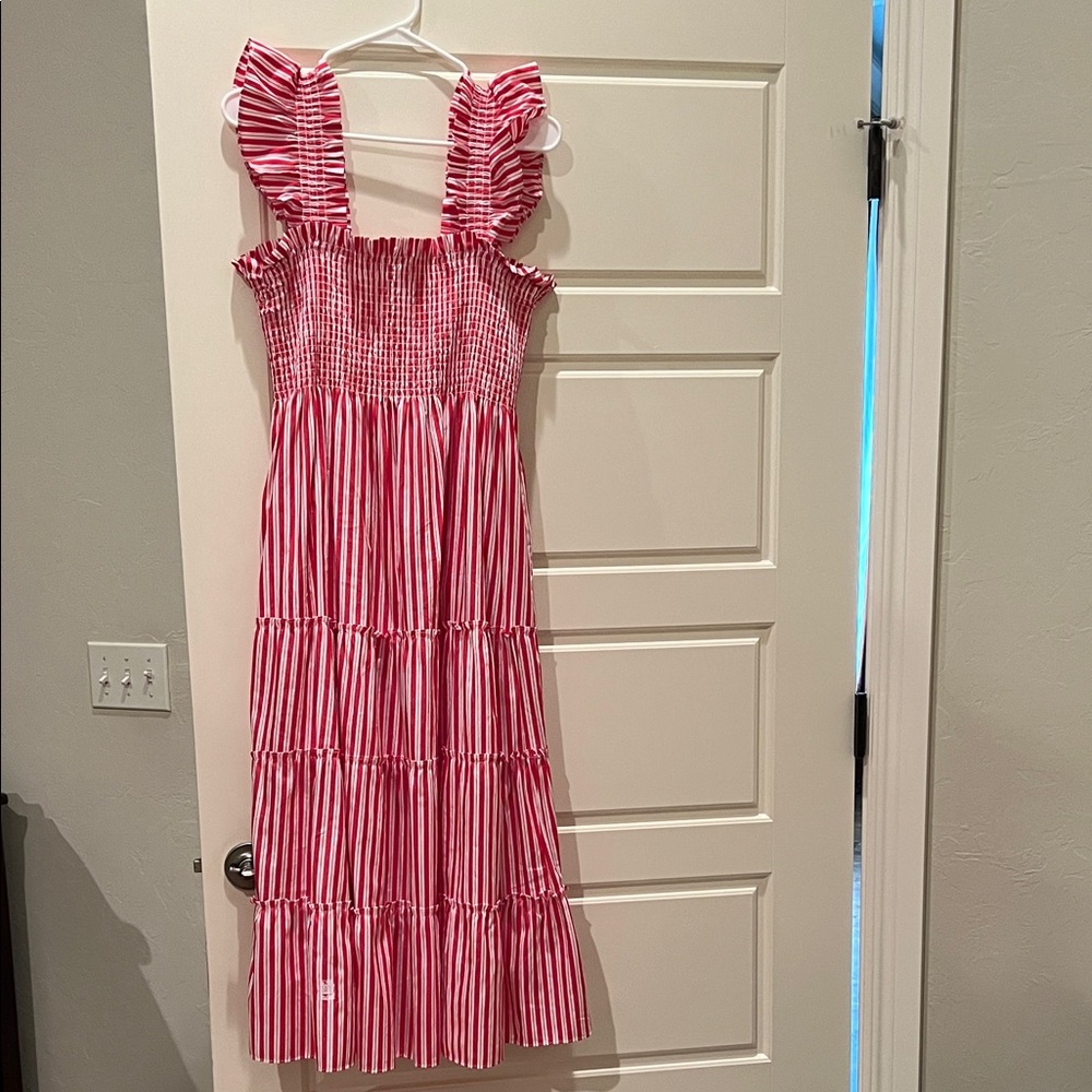 EUC Hill House Home Women’s Large The Ellie Nap Dress Red Stripe